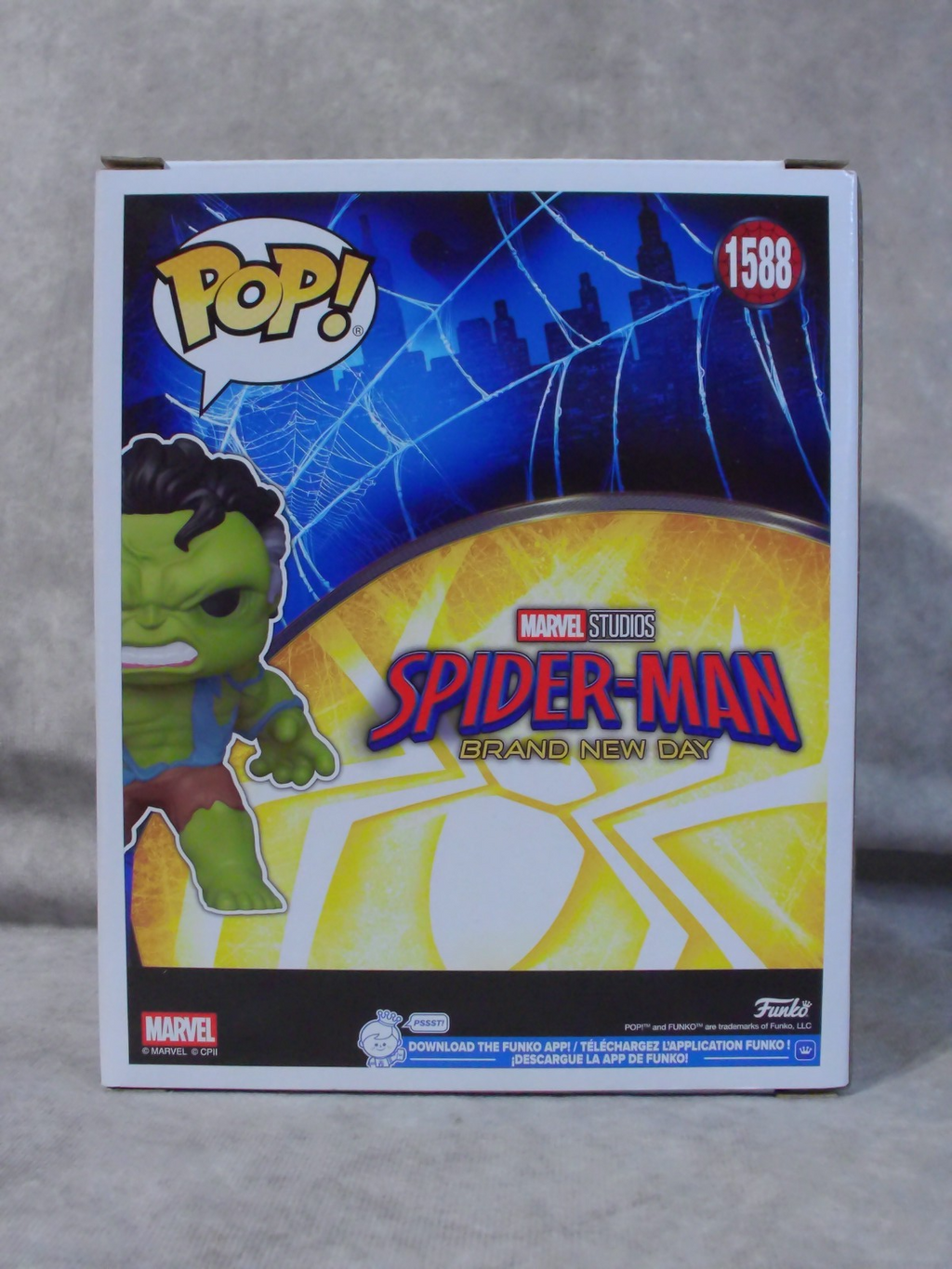 Funko Pop! Marvel Spider-Man Brand New Day Hulk #1588 6"