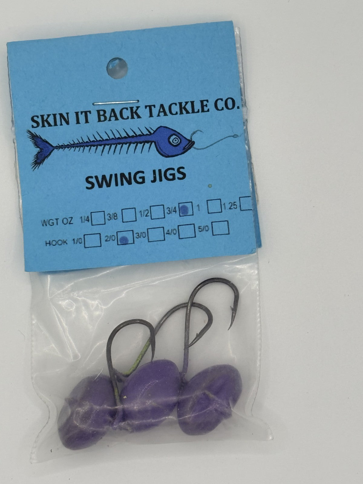 Skin It Back Swing Jig Multiple Sizes 3pcs per pk