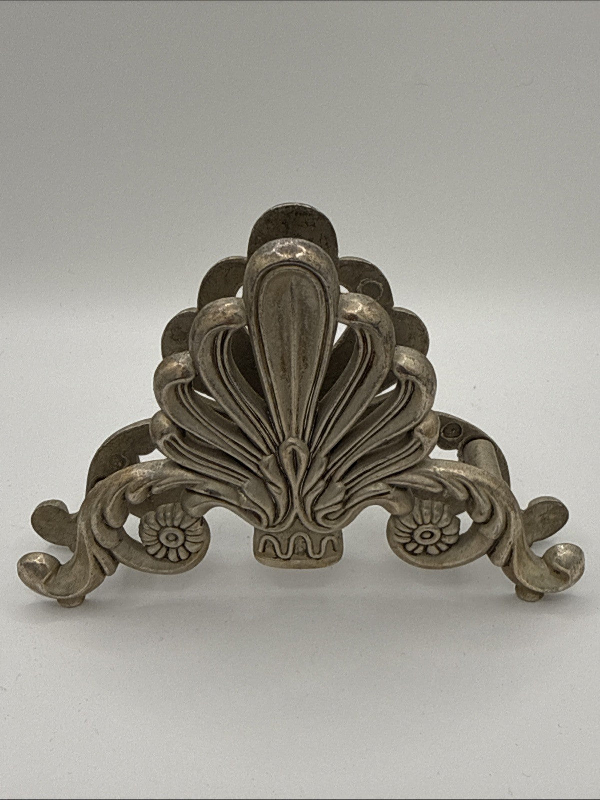 Vintage Silver Plate Knife Rest Italy Knife Holder  With matching Napkin Holders