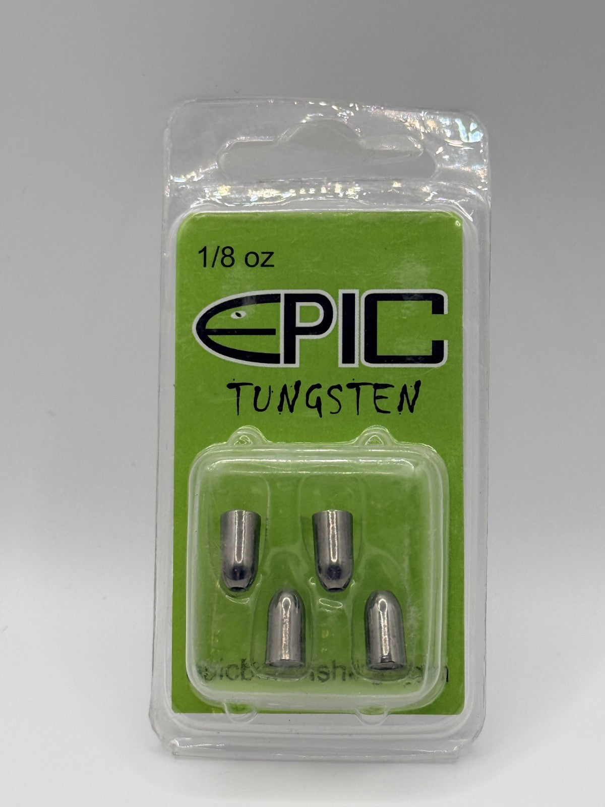 Epic Tungsten Weights Worm Silver Various Sizes