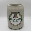 Vintage Stoneware Beer Mug Crock Stein German Schwaben Brau Stuttgarter .5L