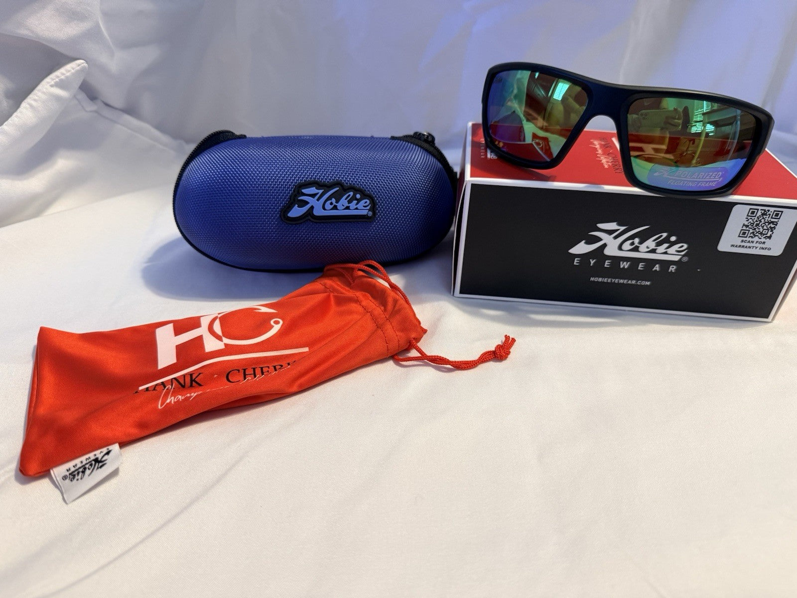 Hobie Hank Cherry Float Sunglasses - Satin Black/ Red Fade - Copper/ Green Lens