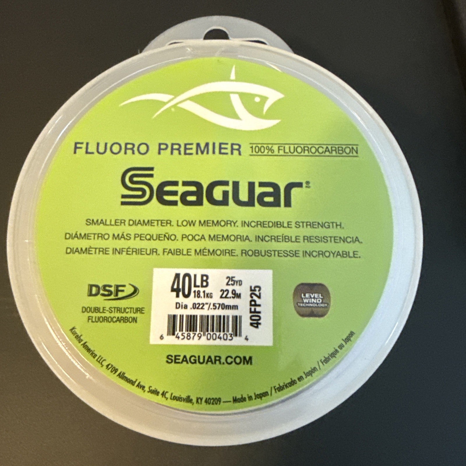 Seaguar Fluor Premier 40lb 25yd