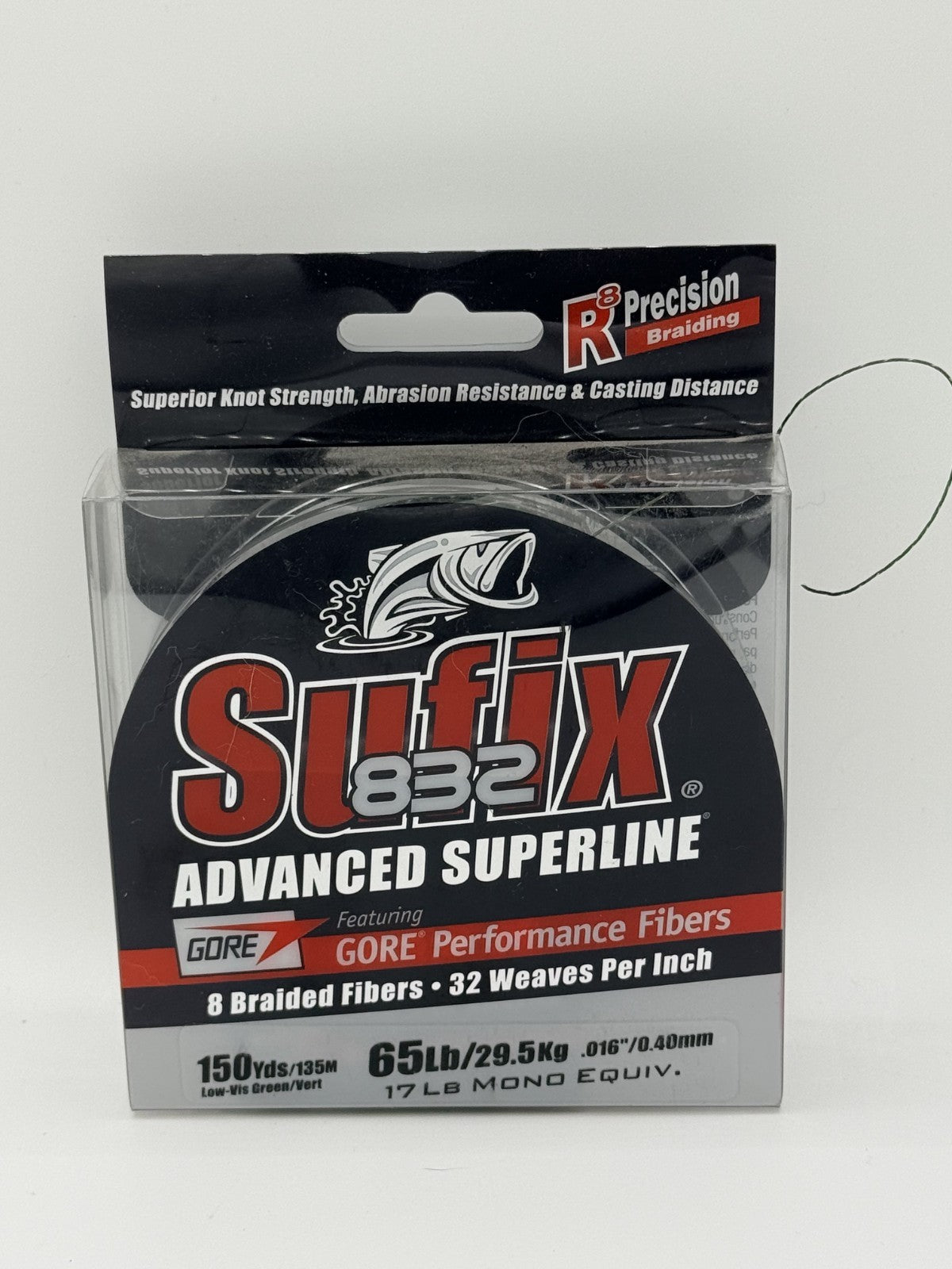 Suffix 832 Advanced Superline Braid | Low Vis Green | 150yds