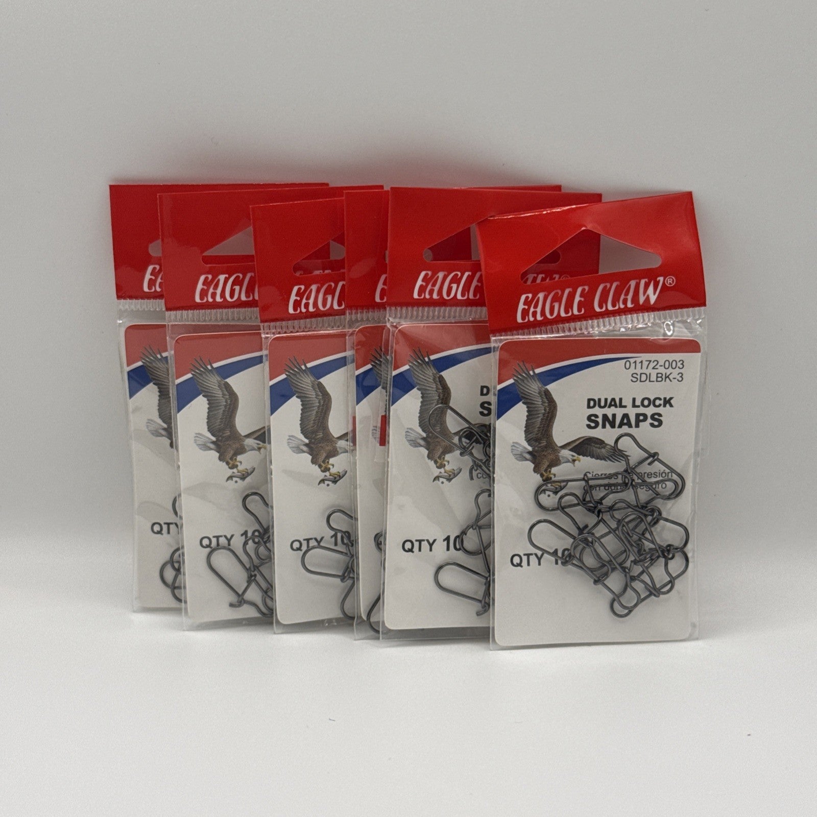 Eagle Claw Dual Lock snaps Size 3  10ct