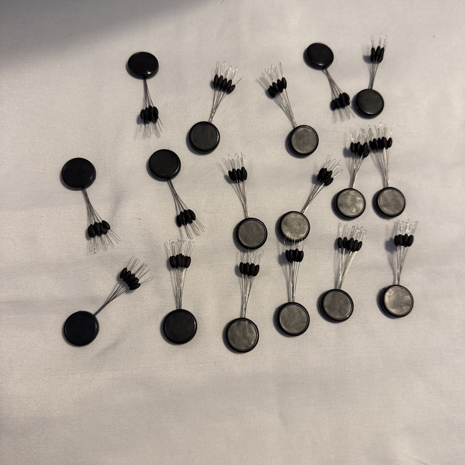 Large Bobber Stoppers 9 per disk. 17 disk. 153 Total Stoppers