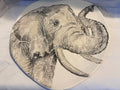 Vietri Italian Elephant Platter - Jungle Collection