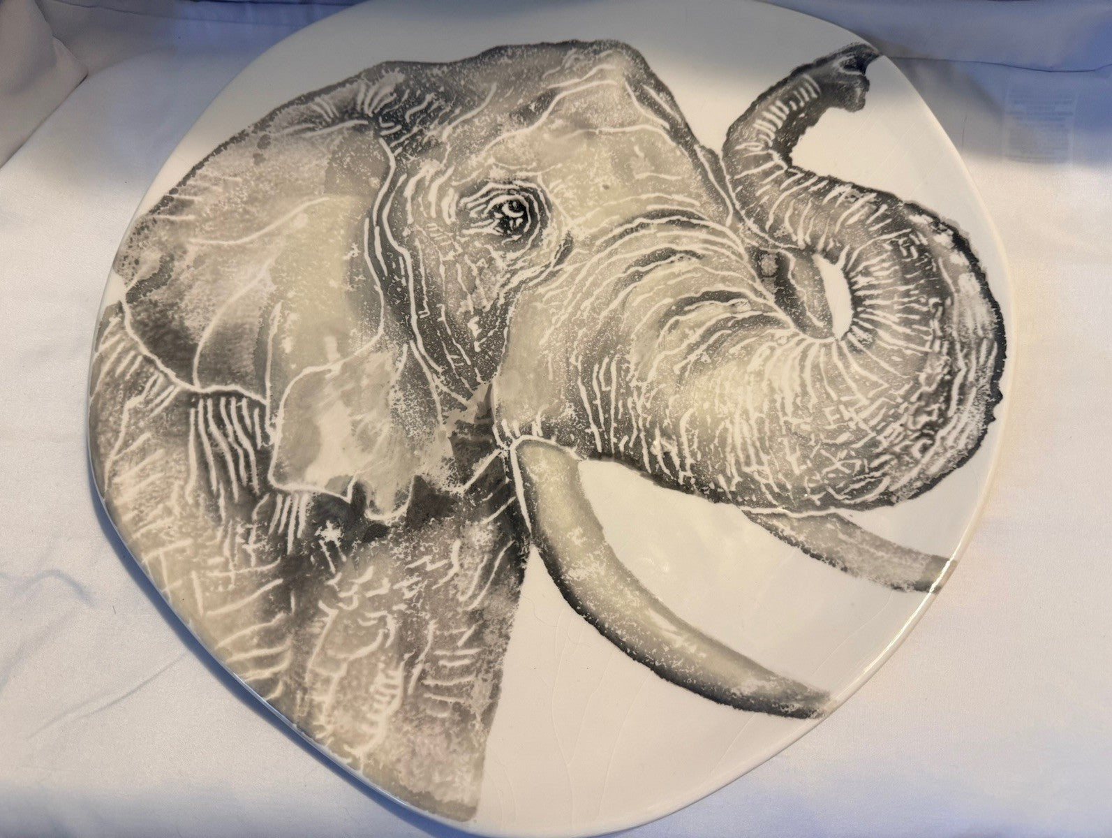 Vietri Italian Elephant Platter - Jungle Collection
