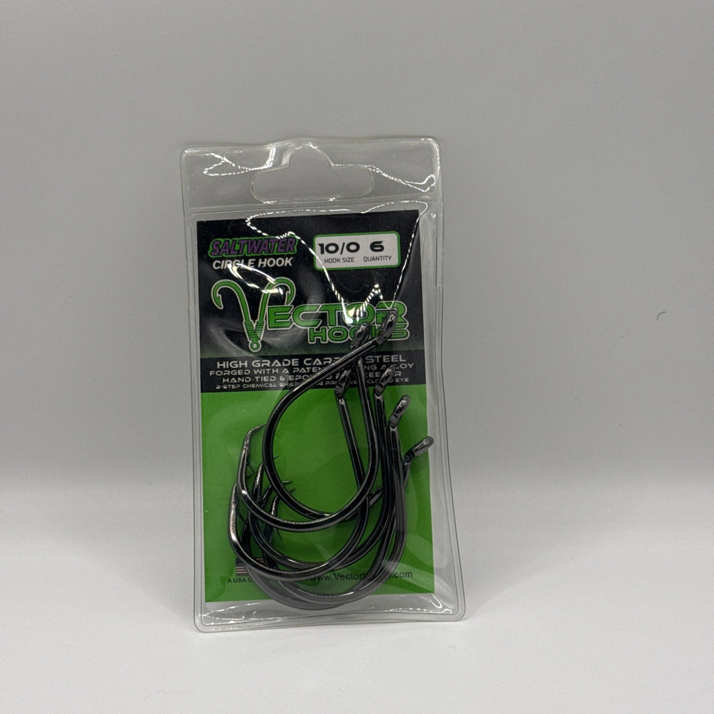 Vector Hooks Circle Hook 9/0  & 10/0  6ct