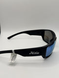 Hobie Bluefin Sunglasses B010168 Frame Satin Black Lens Cobalt Mirror