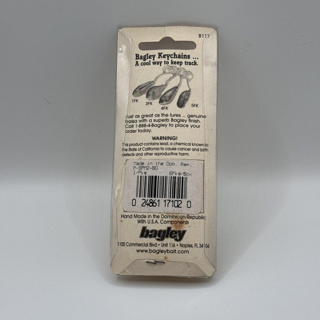Bagley Mighty Minnow Tailspin Lure | Vintage | Gold | Red Trebles