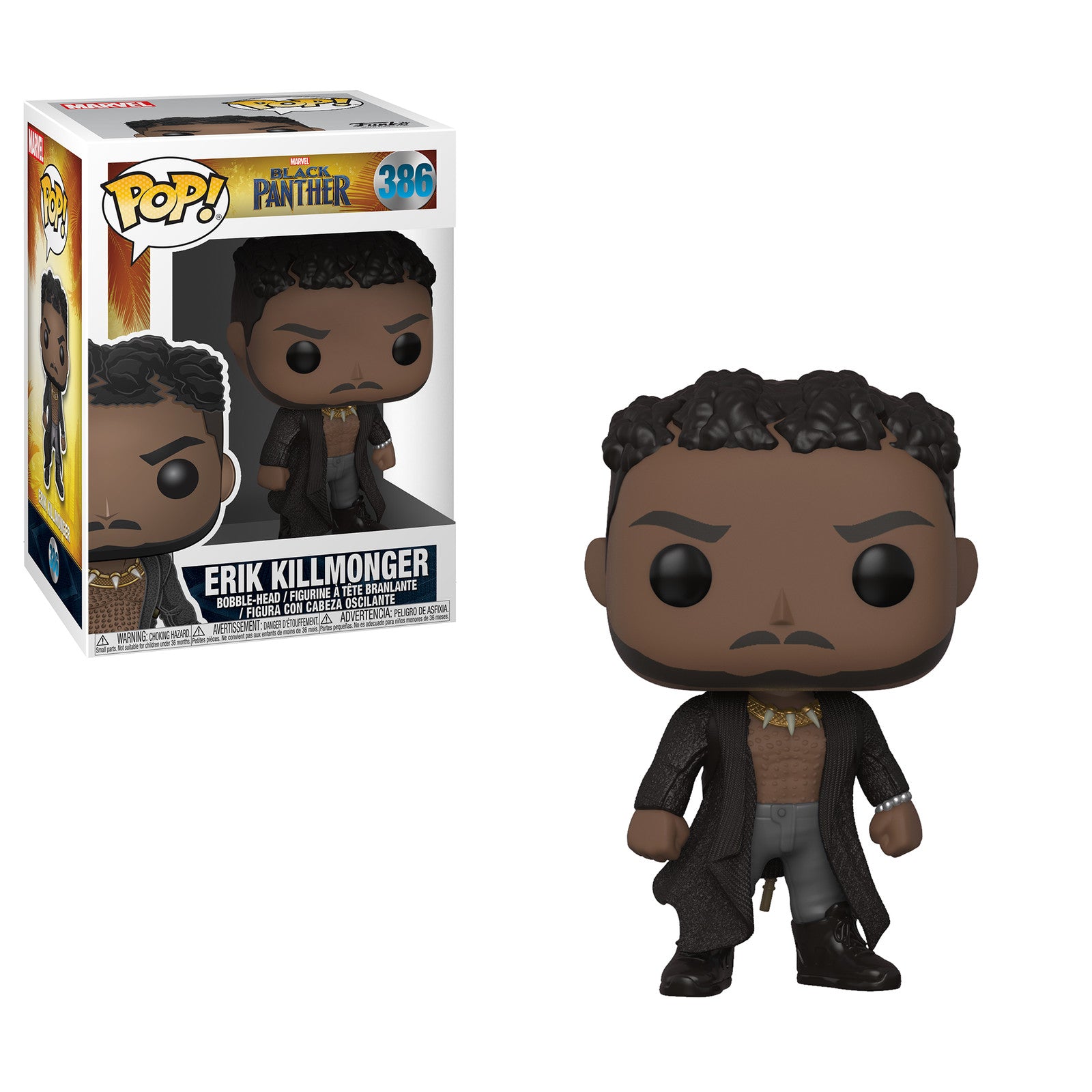 Funko POP! Marvel: Black Panther - Erik Killmonger #386